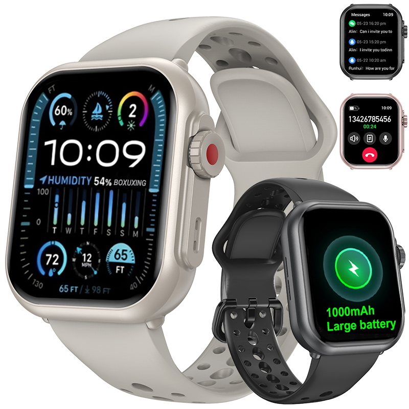 Smartwatch Watches For Women With Gps - นาฬิกา Ultra K62 ผู้ชายผู้หญิง 1000mAh AMOLED