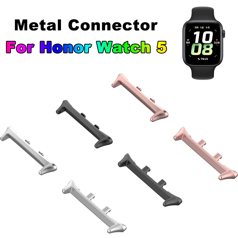 Smartwatch English - อะแดปเตอร์เชื่อมต่อสายนาฬิกาสแตนเลสสำหรับนาฬิกาออเนอร์ 5 วอทช์ 5 อะแดปเตอร์โลหะทดแทนอุปกรณ์เสริมอัจฉริยะ