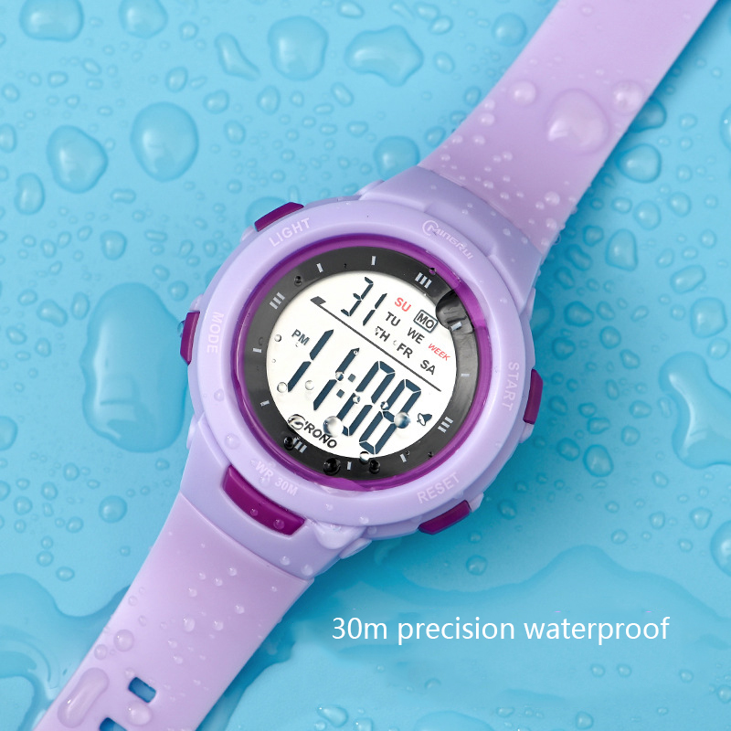 Smartwatch Watches Gift For Girls - อุทัยนาฬิกาเด็กกีฬาแฟชั่นนาฬิกาปลุกกันน้ําส่องสว่างนาฬิกาสมาร์ทเด็กชายและเด็กหญิงนักเรียนนาฬิกาอิเล็กทรอนิกส์ของขวัญ