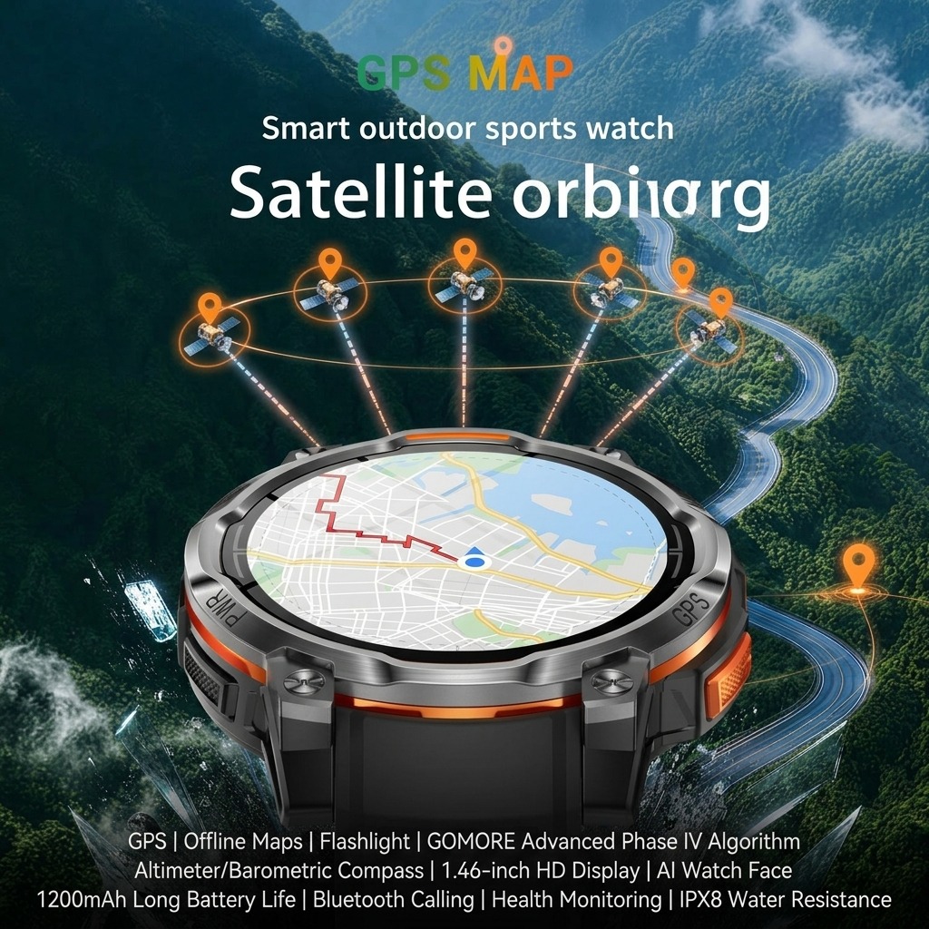 สมาร์ทวอทช์อัลตร้า GPS รุ่นใหม - Smartwatch Watch Whatsapp บทวิจารณ์และราคา
