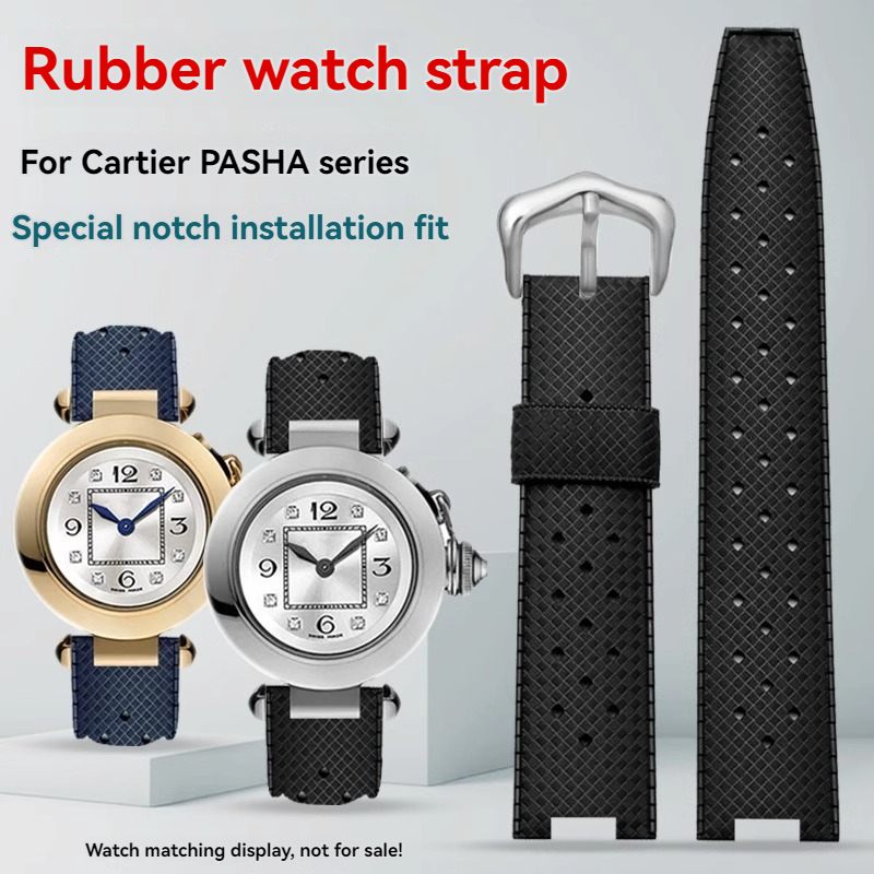 ยางผู้ชายสายนาฬิกาสําหรับ Cart - Cartier Watch Tank บทวิจารณ์และราคา