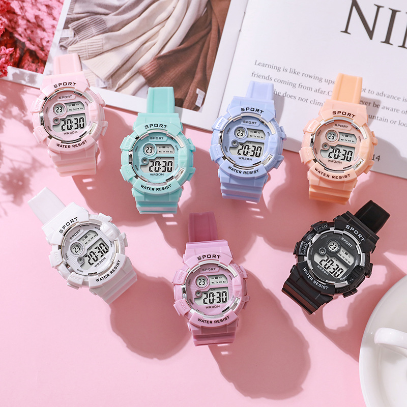 แฟชั่นนาฬิกาเด็กส่องสว่างกันน้ - Smartwatch Watches Gift For Girls บทวิจารณ์และราคา