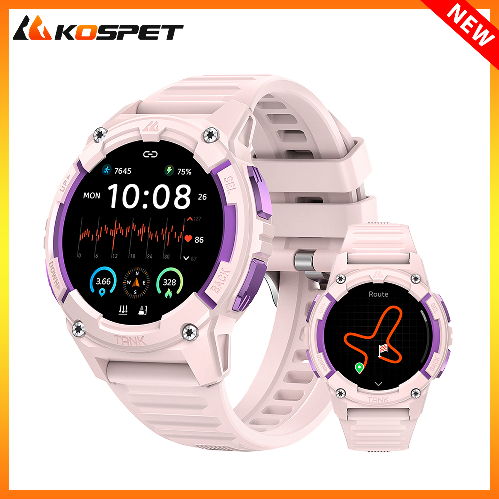 KOSPET TANK S2 GPS สมาร์ทนาฬิก - Smartwatch Watches For Women With Gps บทวิจารณ์และราคา