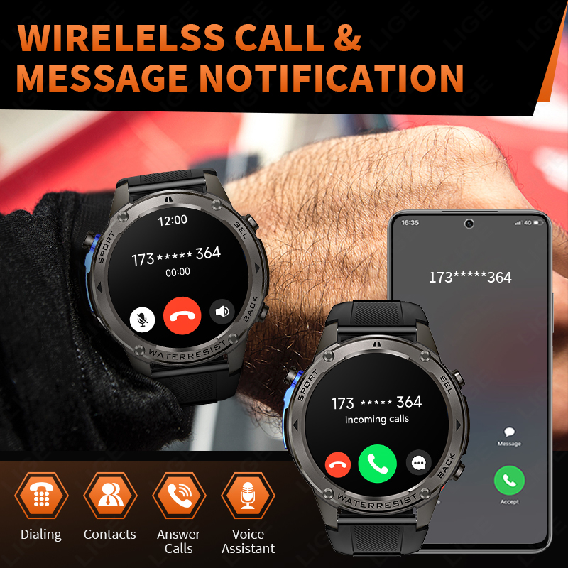 2026 ใหม่อัลตร้ามิลิทารี่เกรด  - Smartwatch Watches For Men With Gps บทวิจารณ์และราคา