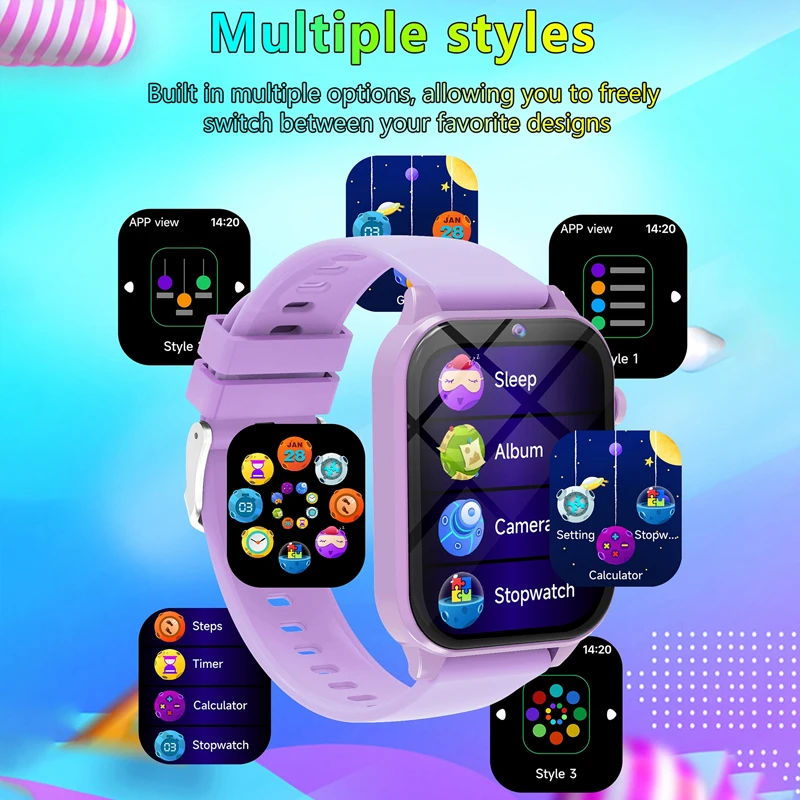 เกมเด็กสมาร์ทนาฬิกาไฟฉายกันน้ำ - Smartwatch Watches Gift For Girls บทวิจารณ์และราคา