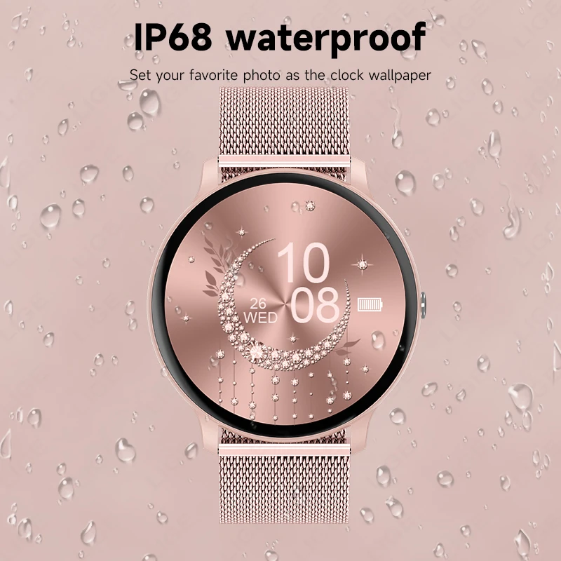 นาฬิกาอัจฉริยะ LIGE รองรับการโ - Smartwatch Ladies Watches For Women บทวิจารณ์และราคา