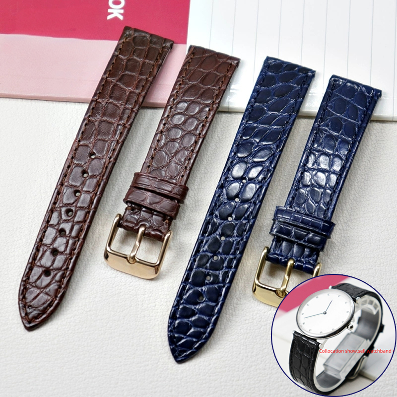 จระเข้บางสายหนังแท้สําหรับ Lon - Cartier Watch Tank บทวิจารณ์และราคา