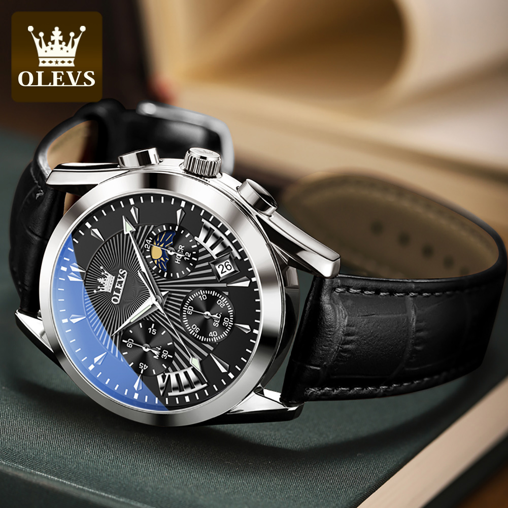 นาฬิกาข้อมือผู้ชาย OLEVS แฟชั่ - Analog Quartz Watch บทวิจารณ์และราคา