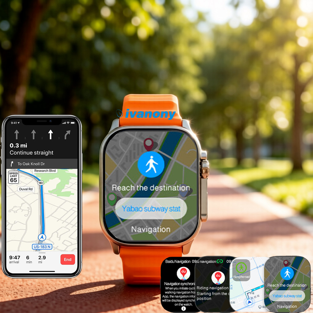 HK12 Ultra 4 สมาร์ทวอทช์ รองรั - Smartwatch Watch Whatsapp บทวิจารณ์และราคา