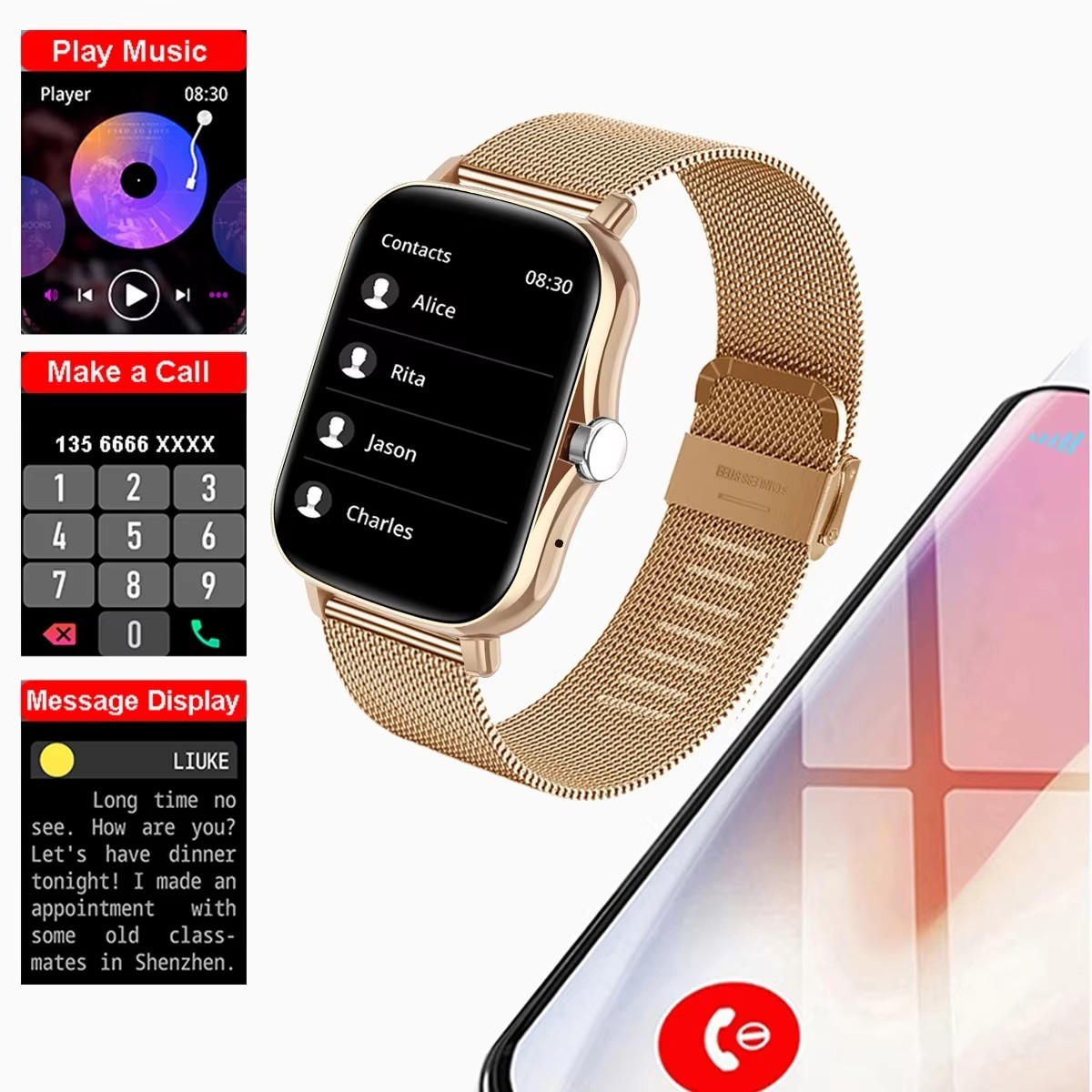 นาฬิกาอัจฉริยะมัลติฟังก์ชันรุ่ - Smartwatch Sports Watches For Women บทวิจารณ์และราคา