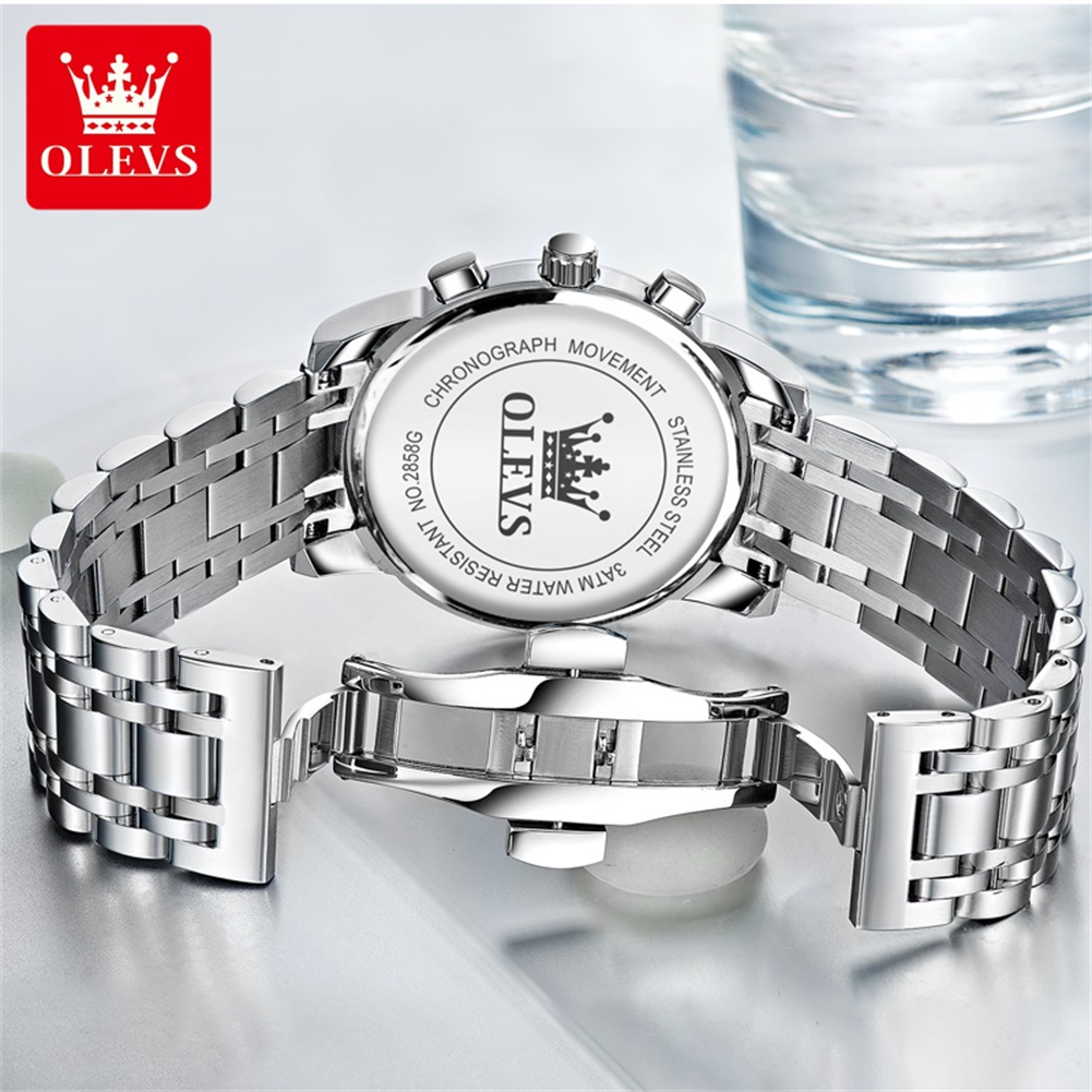 OLEVS นาฬิกาผู้ชายยอดนิยมสแตนเ - Analog Quartz Watch บทวิจารณ์และราคา