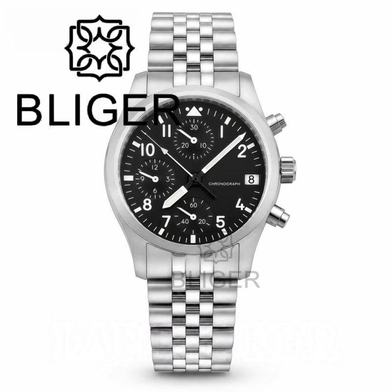 BLIGER ฟูลแบล็ค บรัช 38 มม. VK - Analog Quartz Watch บทวิจารณ์และราคา