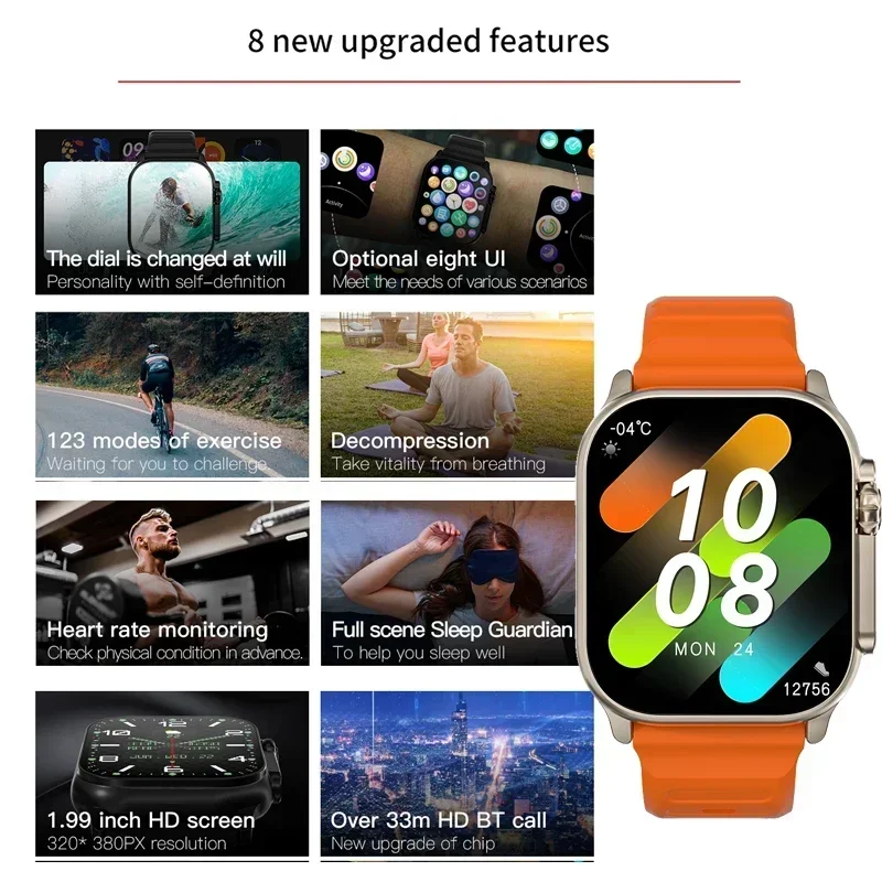 นาฬิกาซีรีส์ 9 รุ่นใหม่ PK HK8 - Smartwatch Sports Watches For Women บทวิจารณ์และราคา