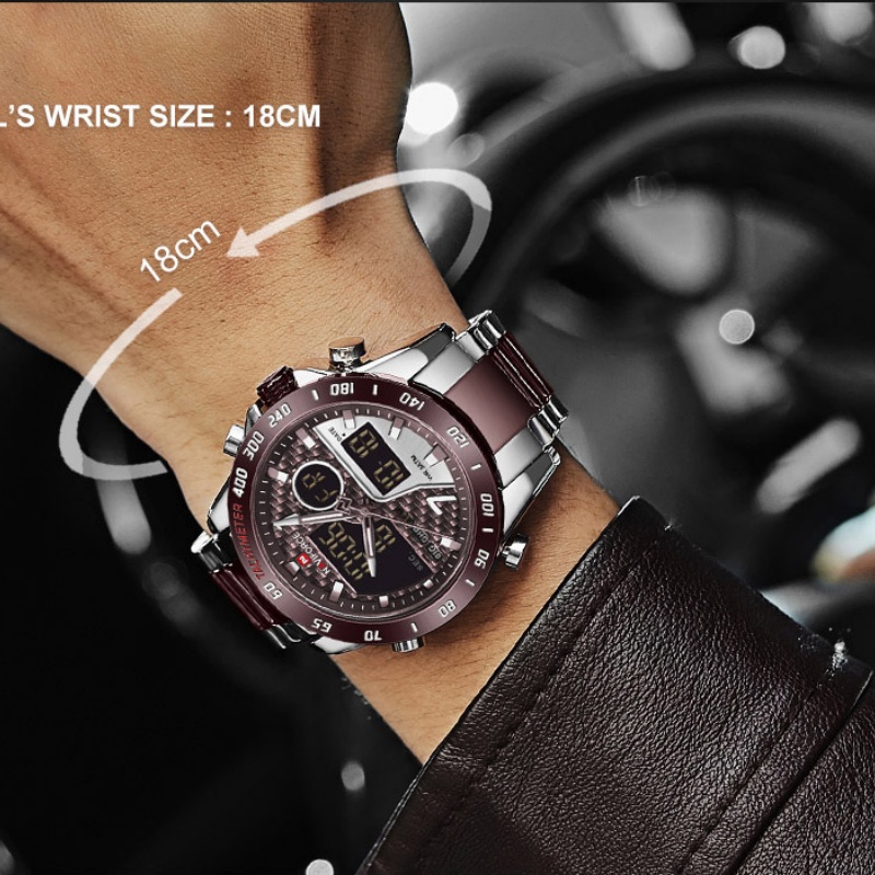 นาฬิกาข้อมือผู้ชาย NAVIFORCE ร - Analog Quartz Watch บทวิจารณ์และราคา