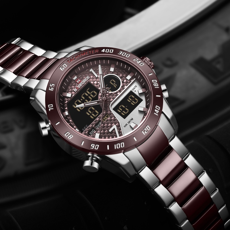 นาฬิกาข้อมือผู้ชาย NAVIFORCE ร - Analog Quartz Watch บทวิจารณ์และราคา