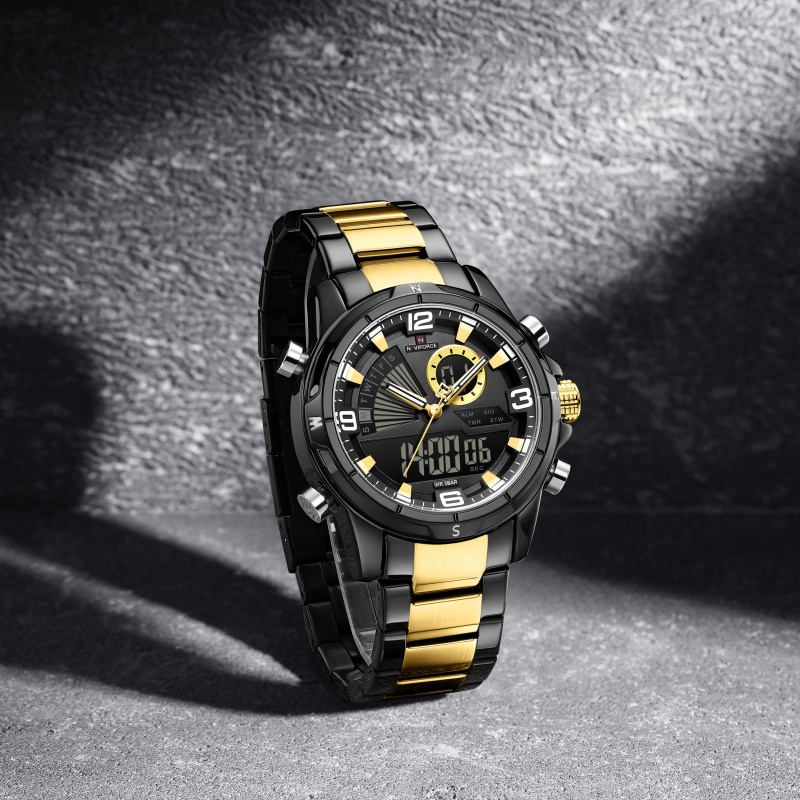 NAVIFORCE นาฬิกาข้อมือผู้ชายจอ - Analog Quartz Watch บทวิจารณ์และราคา